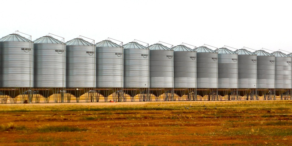 A grains storage plant